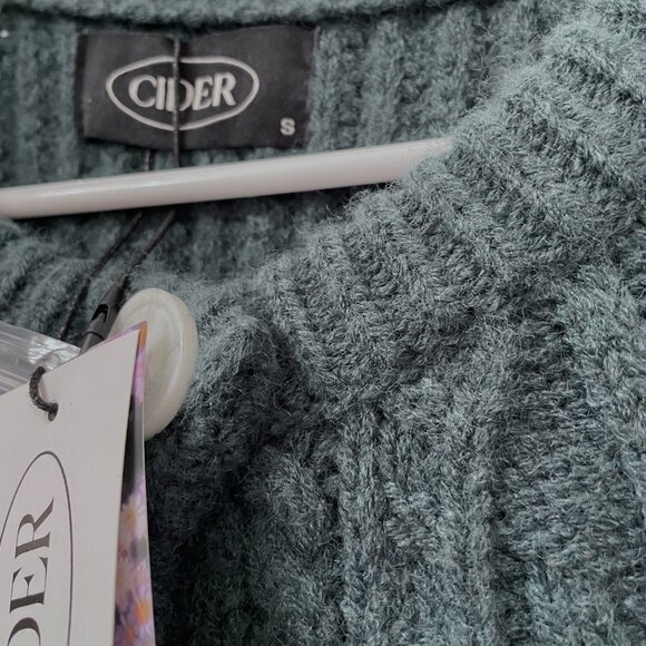 CIDER Peacock Button Up Cardigan - Size Small - Picture 3 of 5